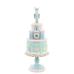 Bolo De Pascoa Decorativo My Lord C/ Coelho 41,5x17x17cm 1098863 1Unid