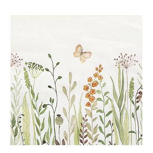 Guardanapo De Pascoa De Papel Borboletas 33cm C/20 Fls 1096599 1Unid