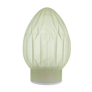 Ovo De Pascoa Luminaria C/Led e Movimento Em Vidro Verde 3 Pilhas AA  20cm 1070988