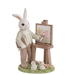 Coelho De Pascoa La Belle Quadro De Pintura 16x9x7cm 1098971