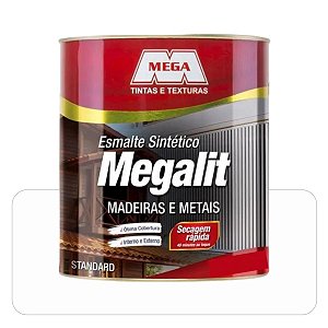 Esmalte Megalit Branco 3,6L Brilhante Sintético Solvente Mega