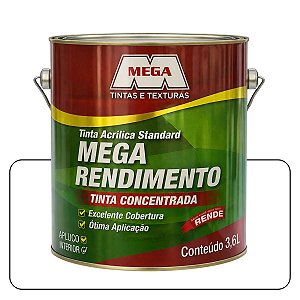 Tinta Mega Rendimento Branca 3,6L Tinta Standard