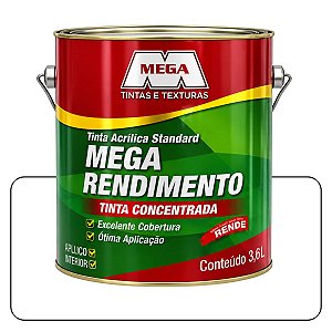 Tinta Mega Rendimento Branca 3,6L Tinta Standard
