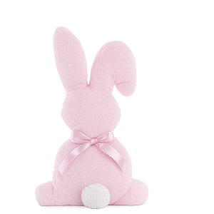 Coelho de Pascoa Silhuetas De Laço De Costas Rosa 34x25x8cm C/1Unid 1099340