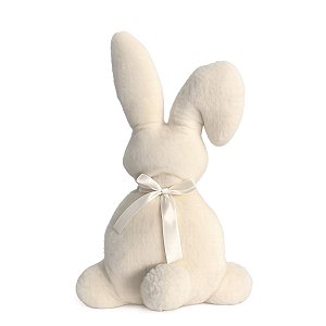 Coelho de Pascoa Silhuetas De Laço De Costas Branco 34x25x8cm C/1Unid 1099341