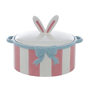 Cacarola Decorativa De Pascoa Striped Easter 16x23cm 1067885