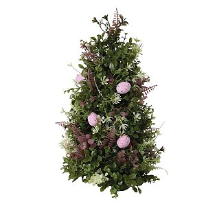 Mini Arvore De Pascoa De Mesa Folhagens Fondant 40cm 1099687