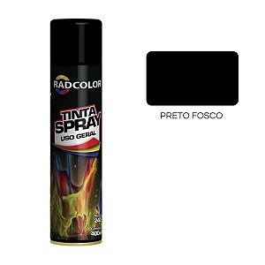 Spray uso geral Preto Fosco 400ml RadColor
