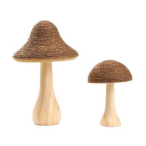 Cogumelo Decorativo Rustic Marrom 1067532 2Un
