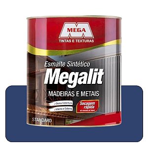 Esmalte Megalit Brilhante Azul Delrey 3,6L Solvente Mega