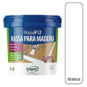 Massa Para Madeira Branca 1,65kg Viapol F12