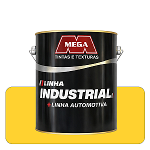 Mega Esmalte Automotivo  Amarelo Segurança 0,900ml Sintético Solvente