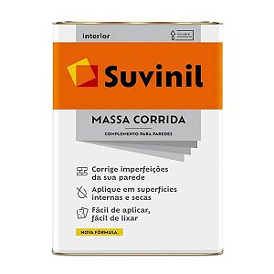 Massa Corrida 14,8kg Branco Suvinil
