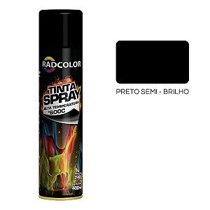 Spray Uso Geral Preto Semi Brilho 240G RadColor