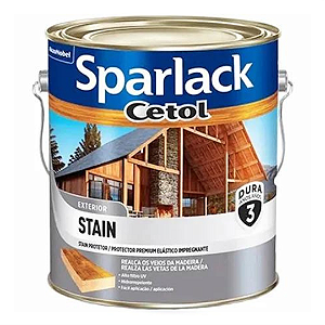 Stain Mogno 3,6L Cetol Efeito Solvente Sparlack Acetinado  Coral