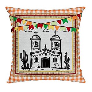 Capa De Almofada Festa Junina 309 43x43cm Belchior