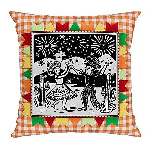 Capa De Almofada Festa Junina 308 43c43cm Belchior