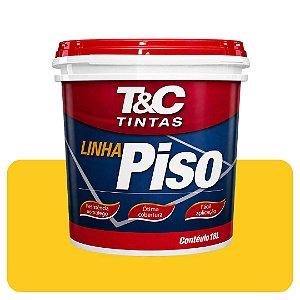 Tinta Piso Amarelo Segurança T&C Balde 18L Mega