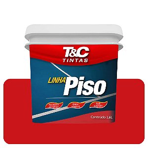 Tinta Piso Vermelho Segurança T&C  3,6L Mega