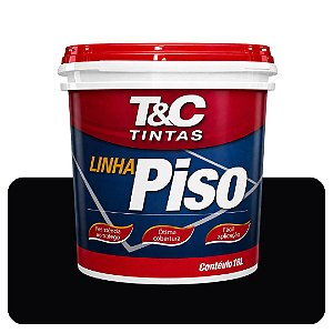 Tinta Piso Preto T&C Balde 18L Mega