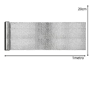 Manta Asfáltica Aluminizada 20cm x 1Metro
