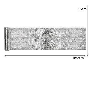 Manta Asfáltica Aluminizada 15cm x 1Metro