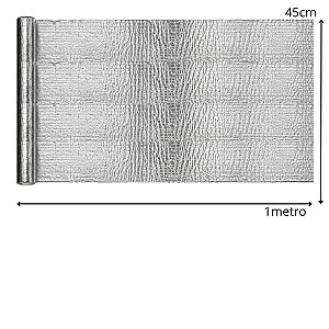 Manta Asfáltica Aluminizada 45cm x 1Metro
