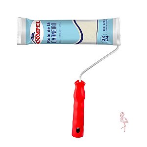 Rolo 23cm Lã De Carneiro C/ Garfo 0.1223 Compel