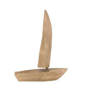 Escultura Barco Em Poliresina 22815 34x25,5x11cm Mart