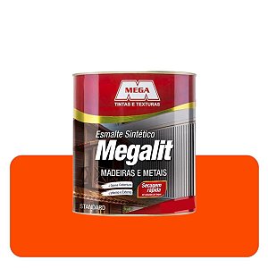 Esmalte Megalit Laranja 0,225ml Sintético Solvente Mega