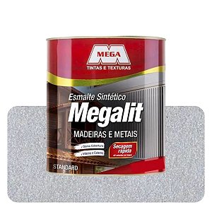 Esmalte Megalit Aluminio Brilhante 0,900ml Solvente Mega