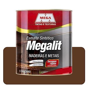 Esmalte Megalit Marrom Café Brilhnate 3,6L Solvente Mega