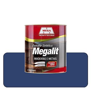 Esmalte Megalit  Azul Delrey 0,225ml Sintético Solvente Mega