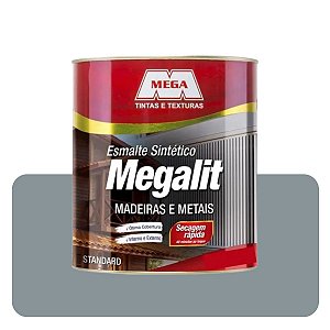 Esmalte Megalit Platina Brilhnate 0,900ml Solvente Mega