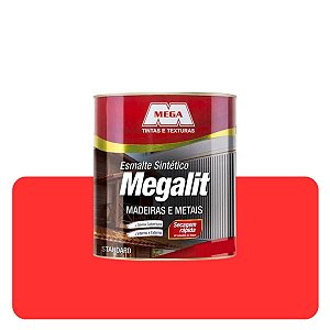 Esmalte Megalit Vermelho 0,225ml Sintético Solvente Mega