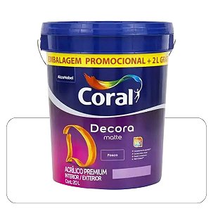 Decora Branco Fosco 20L Matte Coral
