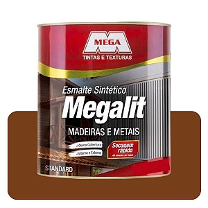 Esmalte Megalit Marrom Conhaque Brilhnate 3,6L Solvente Mega