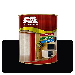 Tinta Piso Preto Acetinado 0,900ml Mega