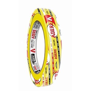 Fita Crepe Amarela 18MMX40M Automotiva  A128RA/S Adere