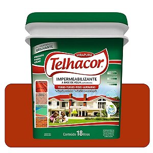 Resina Acrílica Ceramica Base de Água 18L Telhacor