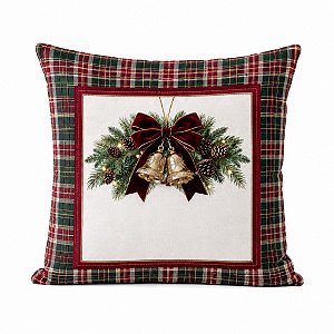 Almofada Natalina Exuberancia Rustica Laço 50cm 445620
