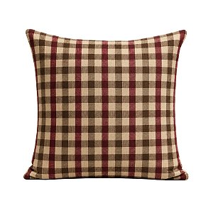 Capa De Almofada Natalina Exuberancia Prosperidade Xadrez 50cm 345609
