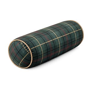 Almofada Natalina Rolinho Exuberancia Xadrez Verde15x43cm 445598