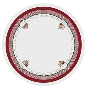 Toalha De Mesa Natalina Redonda 180cm Diametro Circo De Noel 197103