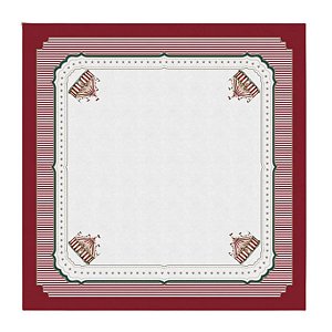Toalha De Mesa Natalina 136x136cm Circo De Noel 4Lugares 197091