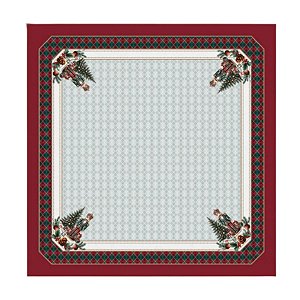 Toalha De Mesa Natalina 136x136cm Quebra Nozes 4Lugares 197090