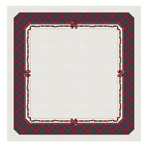 Toalha De Mesa Natalina 136x136cm Exuberancia 4Lugares 197089