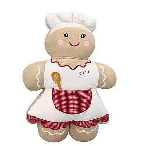 Almofada Natalina Biscoito Ginger House 130x86cm 445652