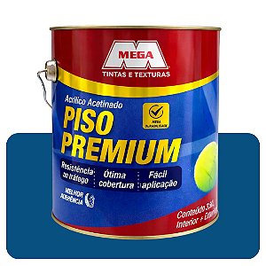 Tinta Piso Azul Acetinado  3,6L Mega