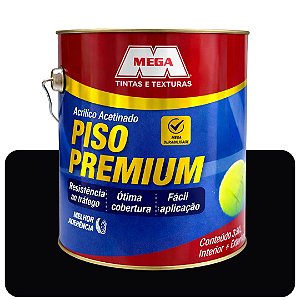 Tinta Piso Preto Acetinado  3,6L Mega